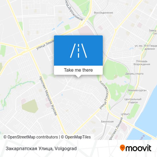 Закарпатская Улица map