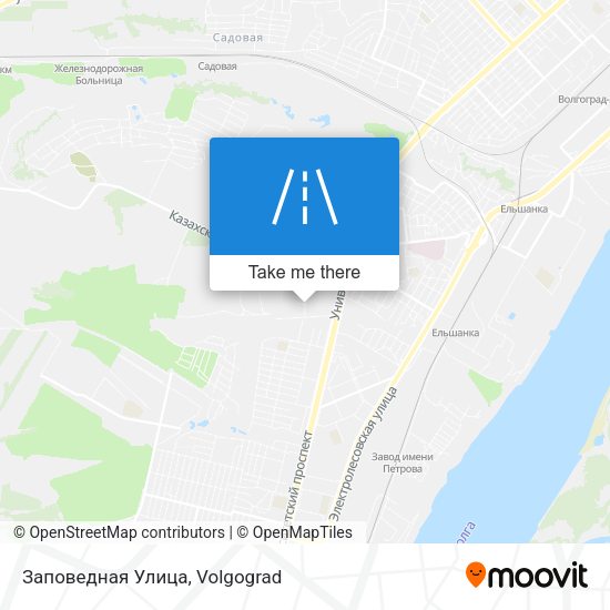 Заповедная Улица map