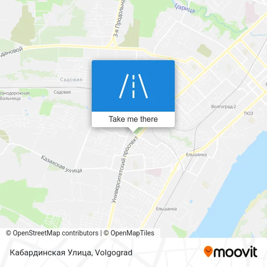 Кабардинская Улица map