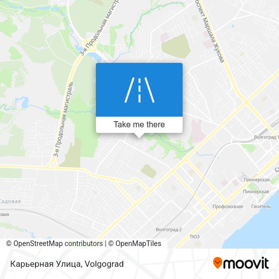 Карьерная Улица map