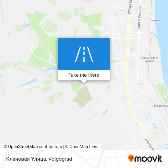 Кленовая Улица map