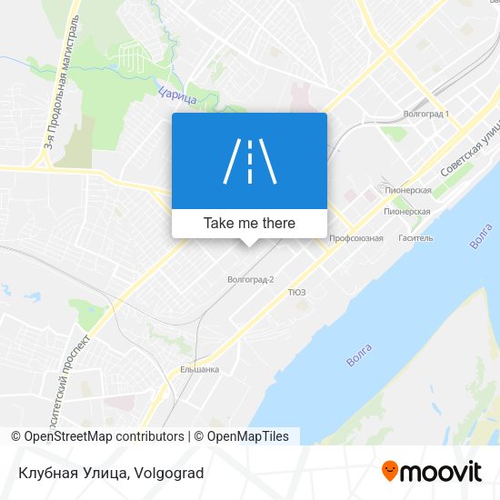 Клубная Улица map