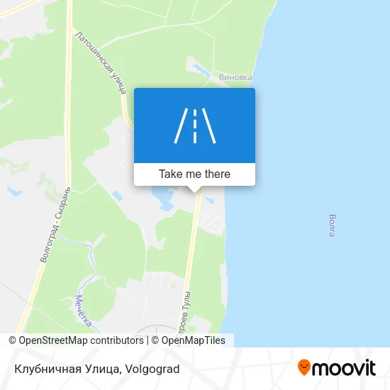 Клубничная Улица map