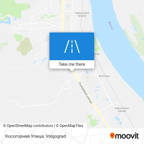 Косогорная Улица map