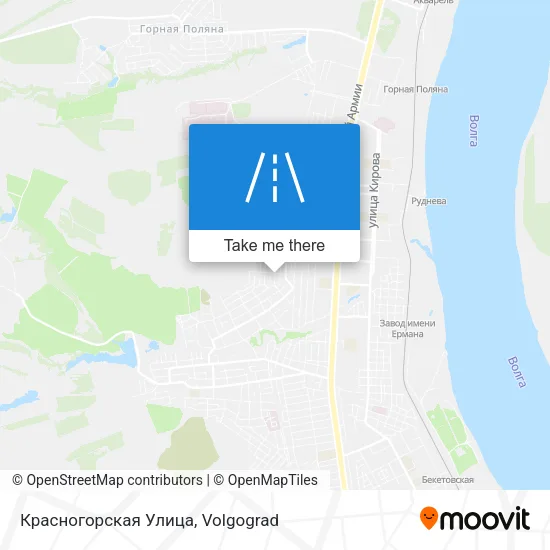 Красногорская Улица map