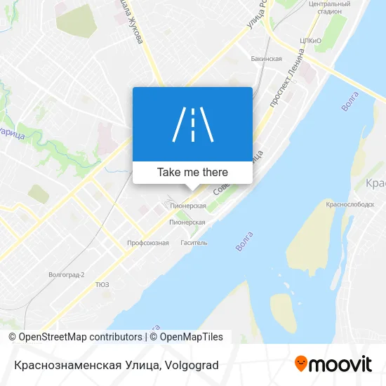 Краснознаменская Улица map