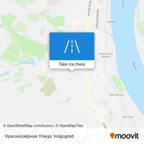 Красноозёрная Улица map