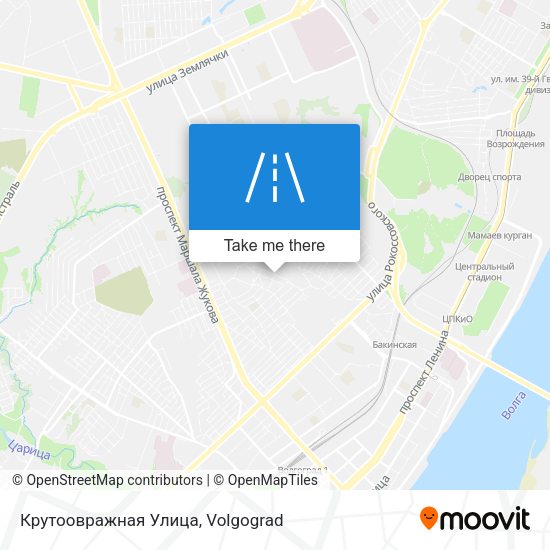 Крутоовражная Улица map