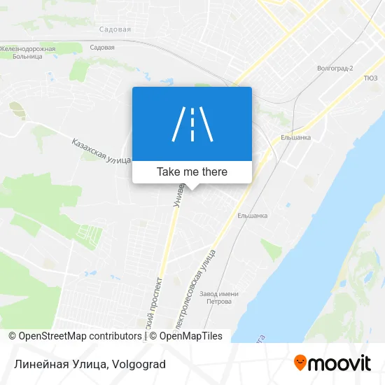Линейная Улица map