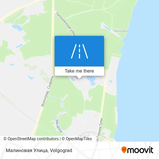 Малиновая Улица map