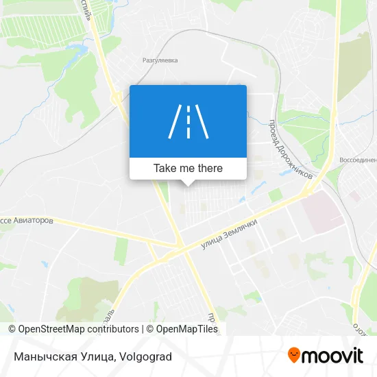 Манычская Улица map