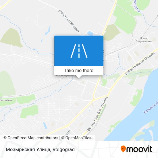 Мозырьская Улица map