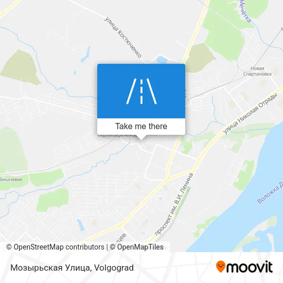 Мозырьская Улица map