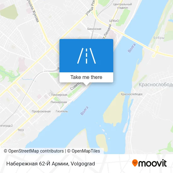 Набережная 62-Й Армии map