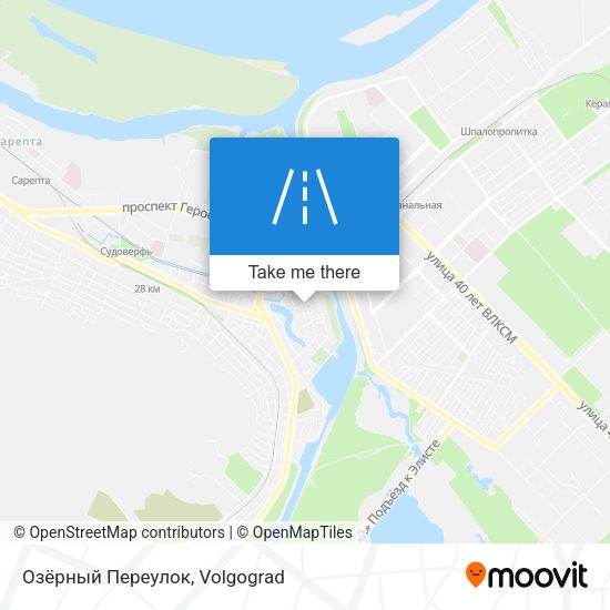 Озёрный Переулок map