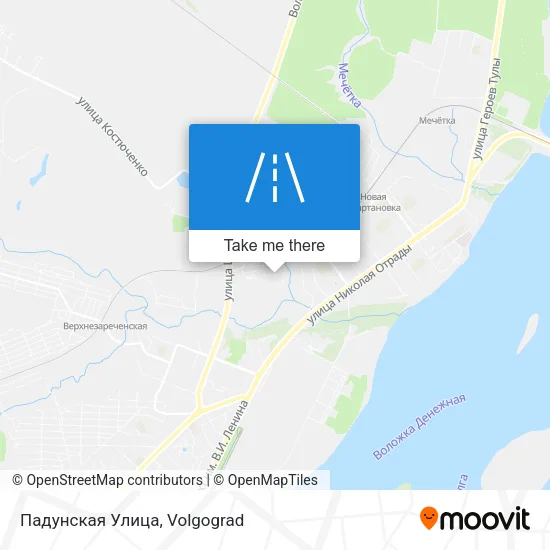 Падунская Улица map