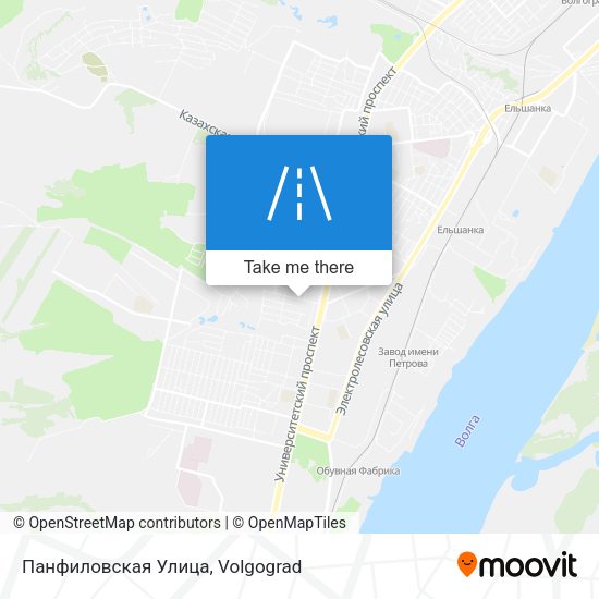 Панфиловская Улица map
