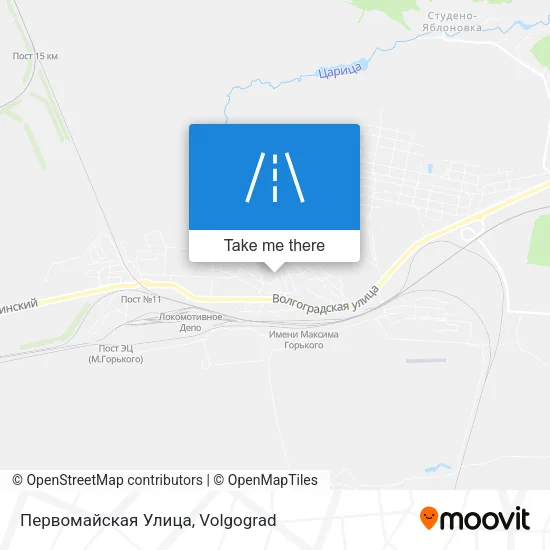 Первомайская Улица map