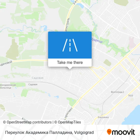 Переулок Академика Палладина map