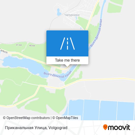 Приканальная Улица map