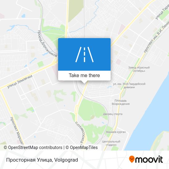 Просторная Улица map
