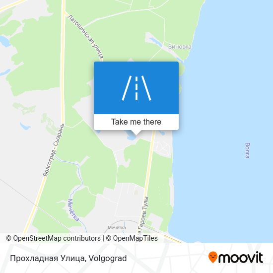 Прохладная Улица map