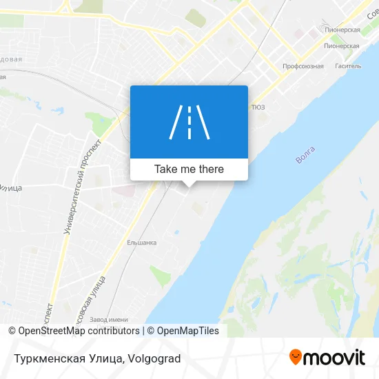 Туркменская Улица map