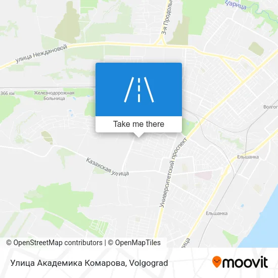 Улица Академика Комарова map