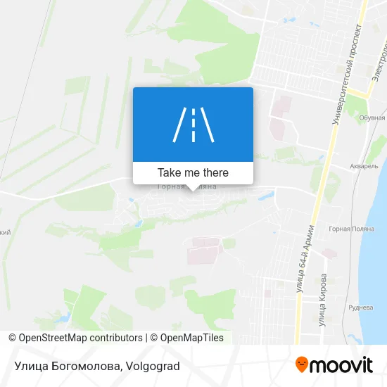 Улица Богомолова map