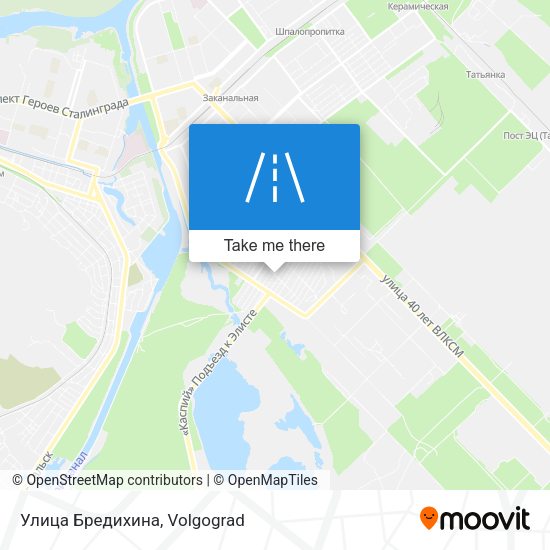 Улица Бредихина map