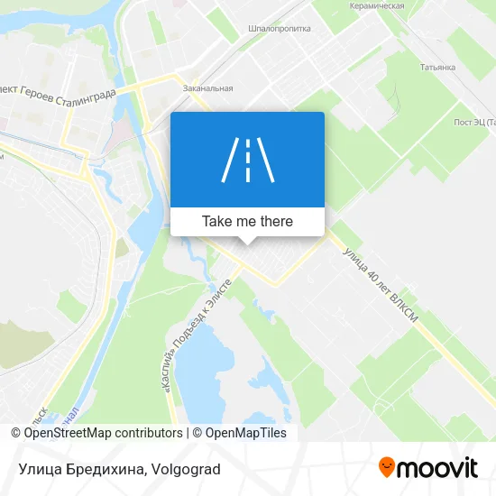 Улица Бредихина map