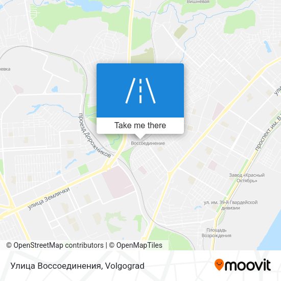 Улица Воссоединения map