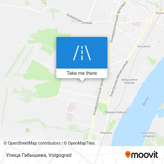 Улица Габышева map