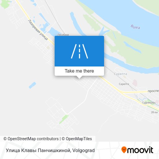 Улица Клавы Панчишкиной map
