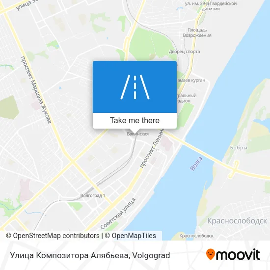 Улица Композитора Алябьева map