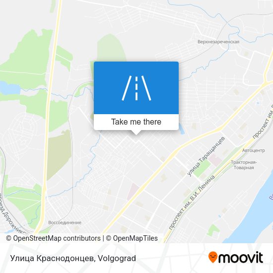 Улица Краснодонцев map