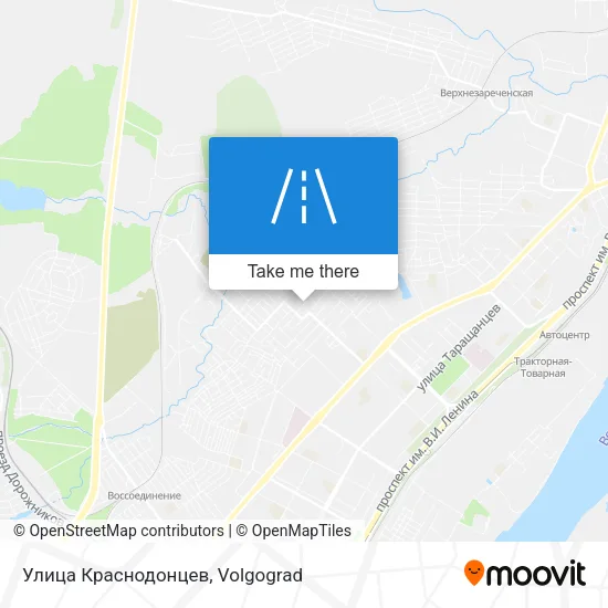 Улица Краснодонцев map