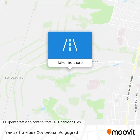 Улица Лётчика Холодова map