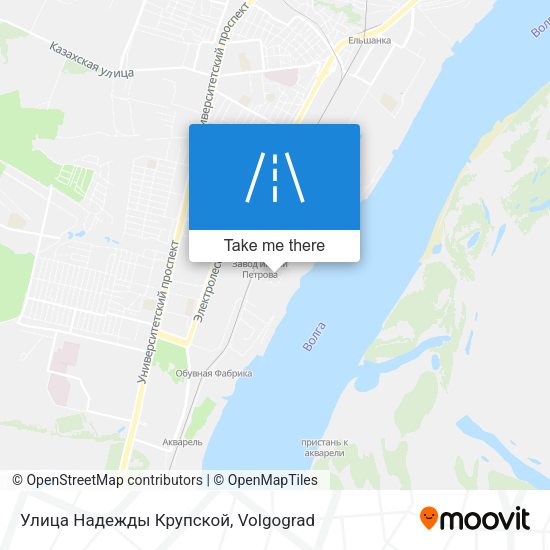 Улица Надежды Крупской map