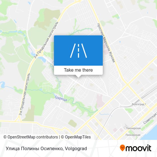 Улица Полины Осипенко map