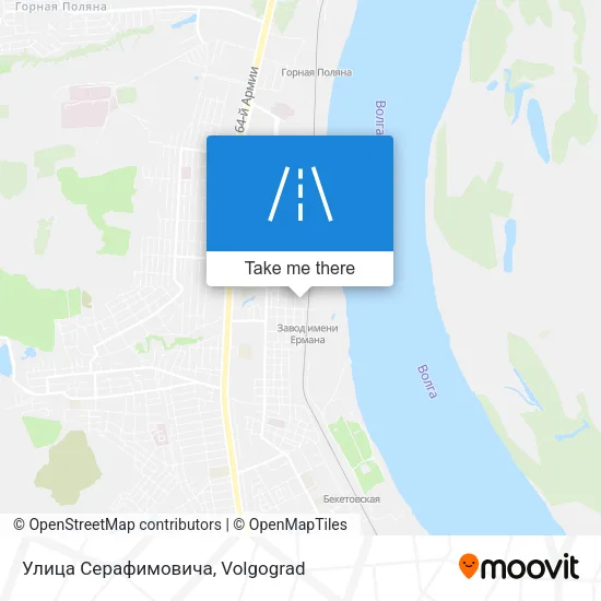 Улица Серафимовича map