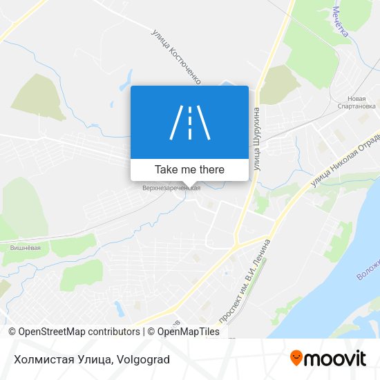 Холмистая Улица map