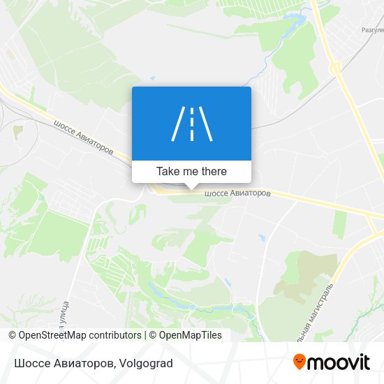 Шоссе Авиаторов map