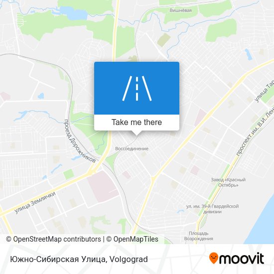 Южно-Сибирская Улица map