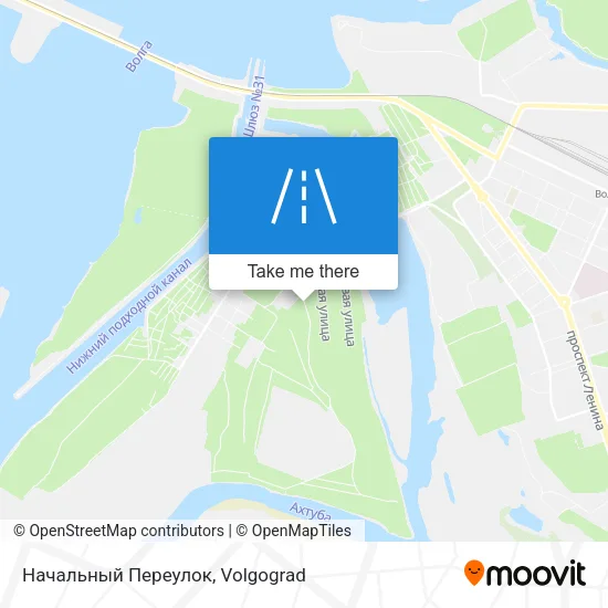 Начальный Переулок map