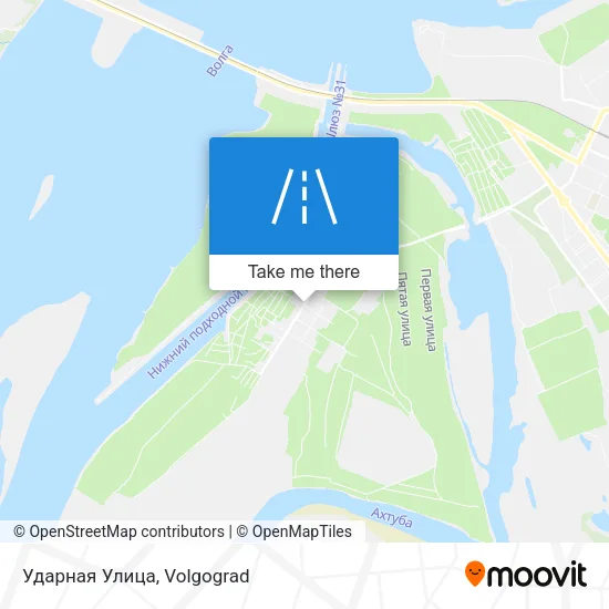 Ударная Улица map