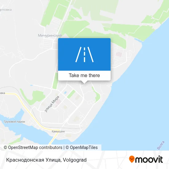 Краснодонская Улица map