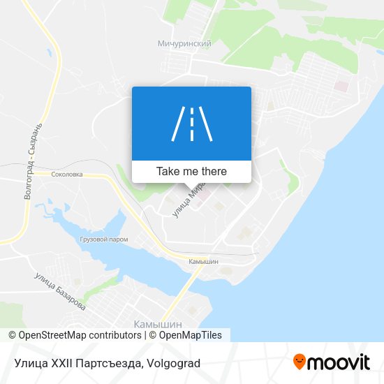 Улица XXII Партсъезда map