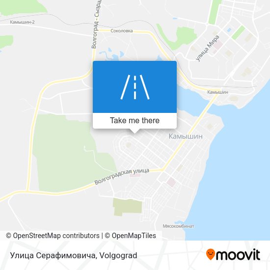 Улица Серафимовича map