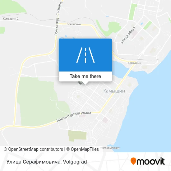 Улица Серафимовича map